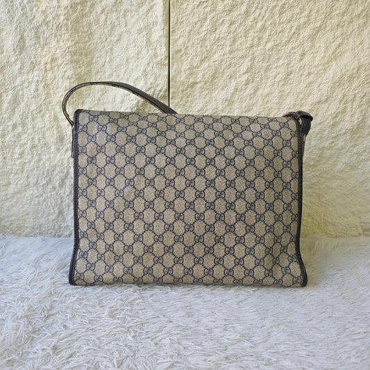 Gucci GG Supreme Web Messenger Bag (Pre-Owned)