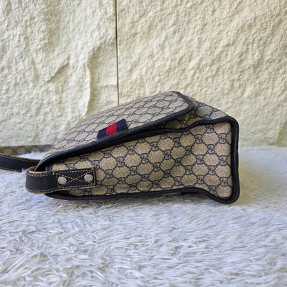 Gucci GG Supreme Web Messenger Bag (Pre-Owned)