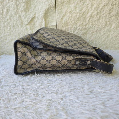 Gucci GG Supreme Web Messenger Bag (Pre-Owned)