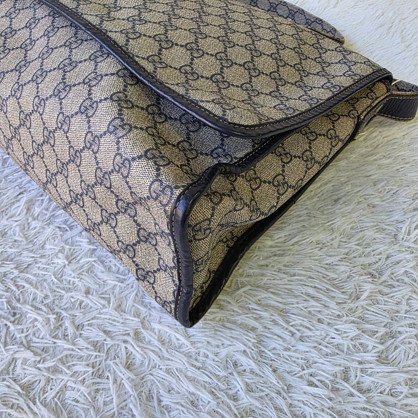 Gucci GG Supreme Web Messenger Bag (Pre-Owned)