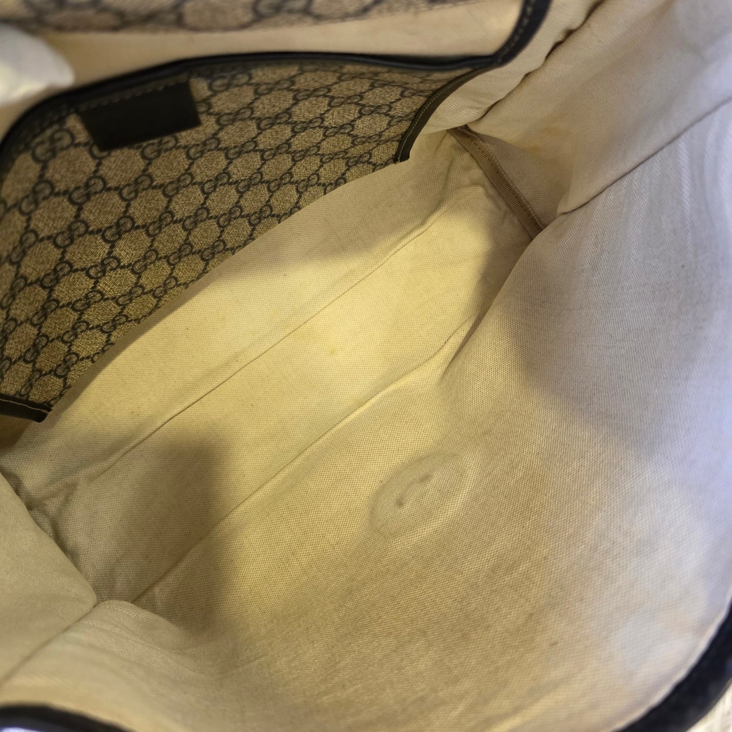 Gucci GG Supreme Web Messenger Bag (Pre-Owned)
