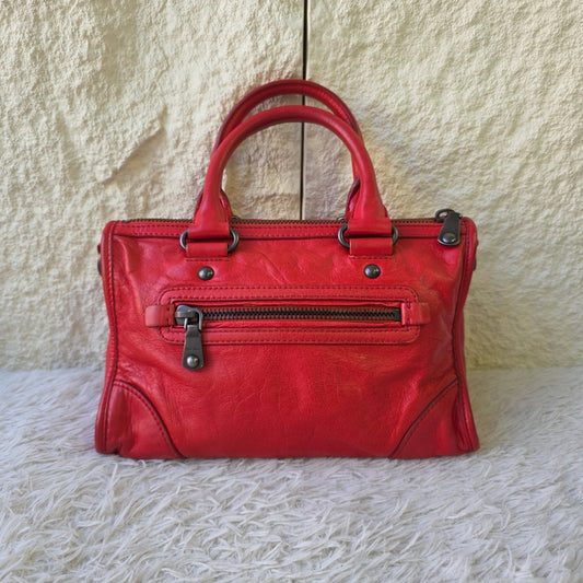 Miu Miu Vitello Lux Padlock Satchel (Pre-Owned)