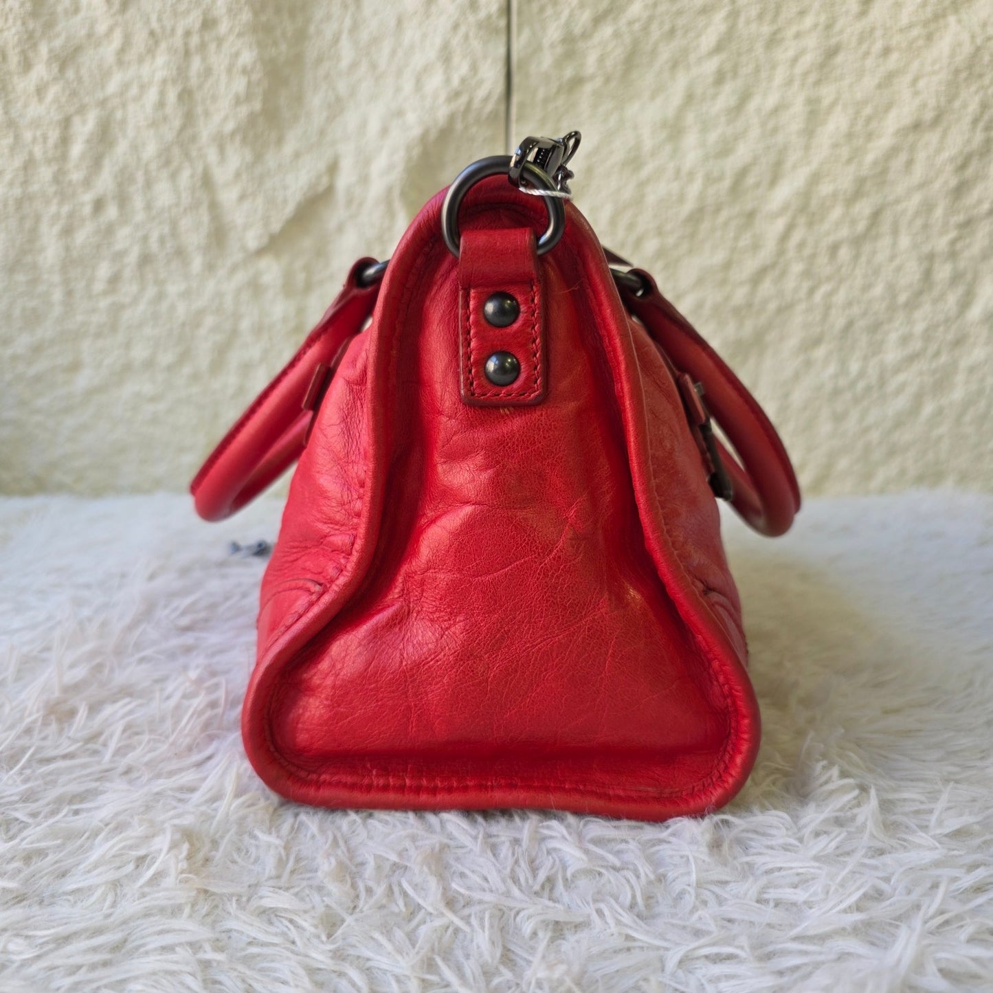 Miu Miu Vitello Lux Padlock Satchel (Pre-Owned)