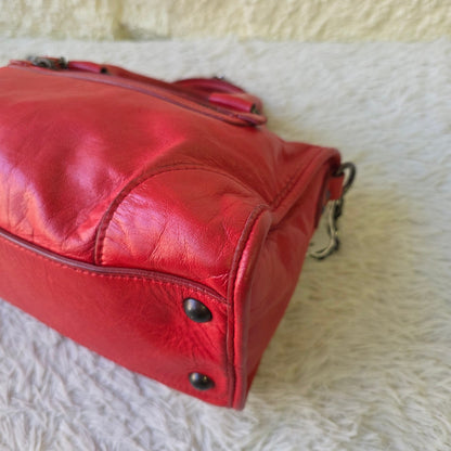 Miu Miu Vitello Lux Padlock Satchel (Pre-Owned)
