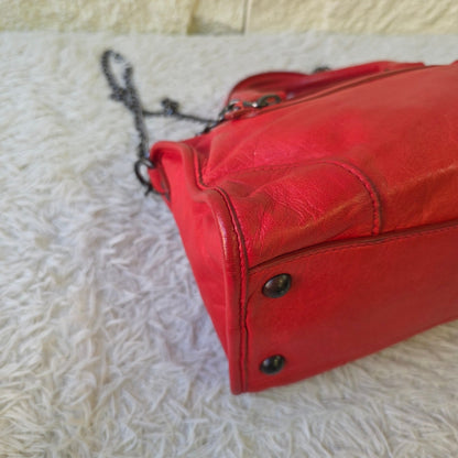 Miu Miu Vitello Lux Padlock Satchel (Pre-Owned)