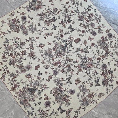 Christian Dior Botanical Butterfly Silk Scarf (Pre-Owned)