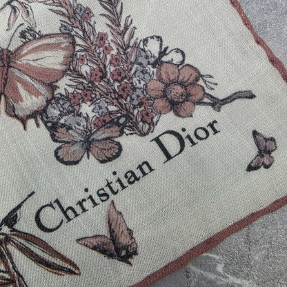 Christian Dior Botanical Butterfly Silk Scarf (Pre-Owned)