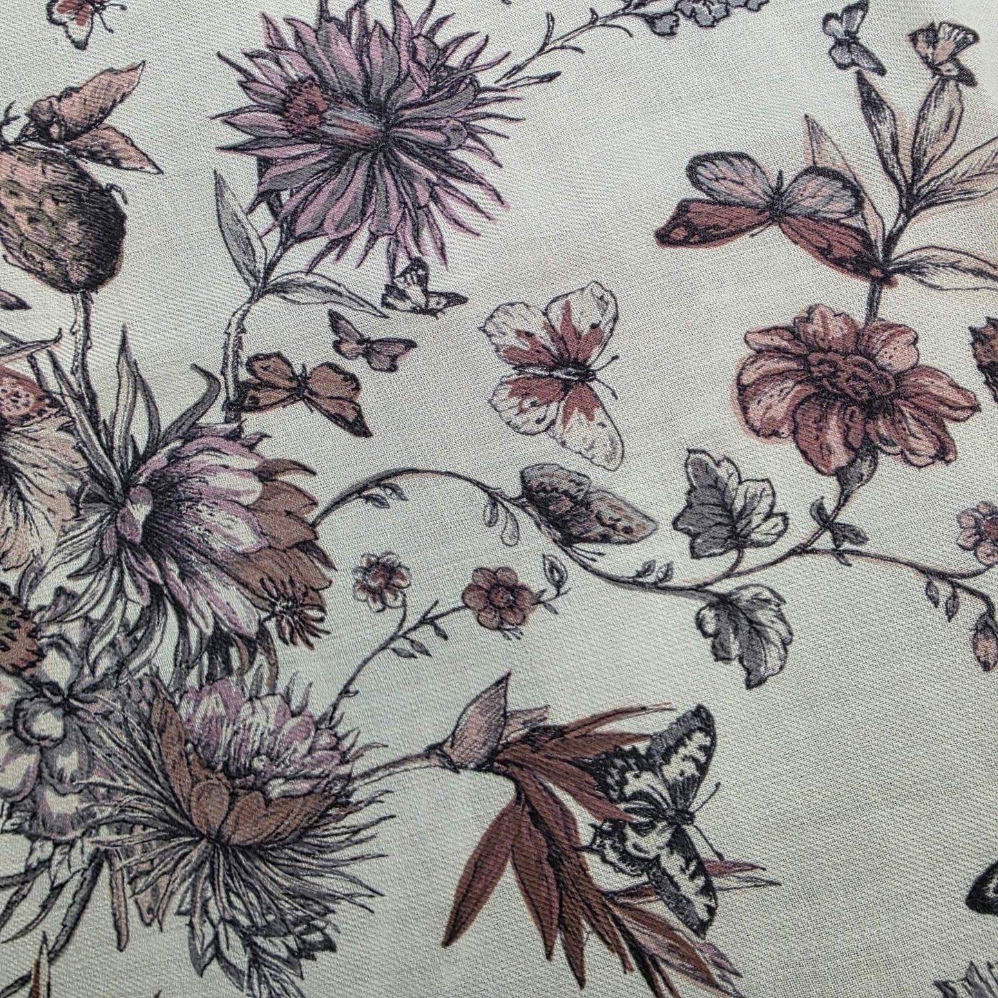 Christian Dior Botanical Butterfly Silk Scarf (Pre-Owned)