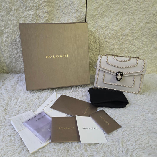 Bvlgari Serpenti Forever Leather Shoulder Bag (Pre-Owned)