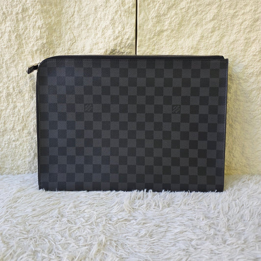 Louis Vuitton Damier Graphite Pochette Jour GM (Pre-Owned)