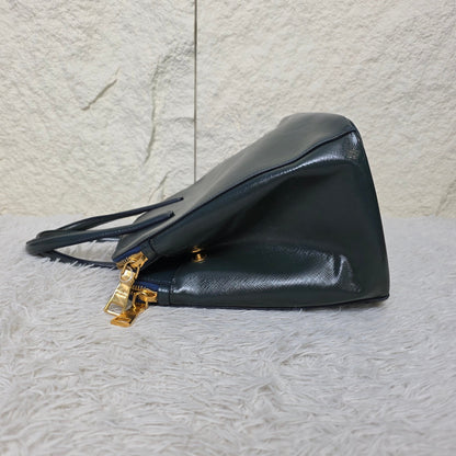 Prada Saffiano Leather Top Handle Bag (Pre-Owned)