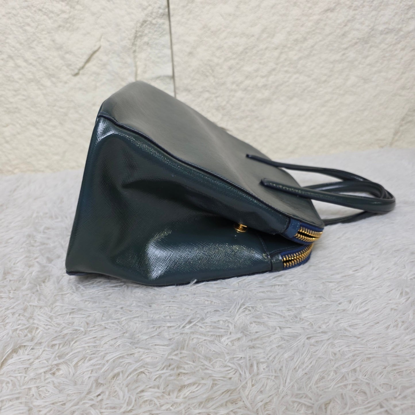Prada Saffiano Leather Top Handle Bag (Pre-Owned)