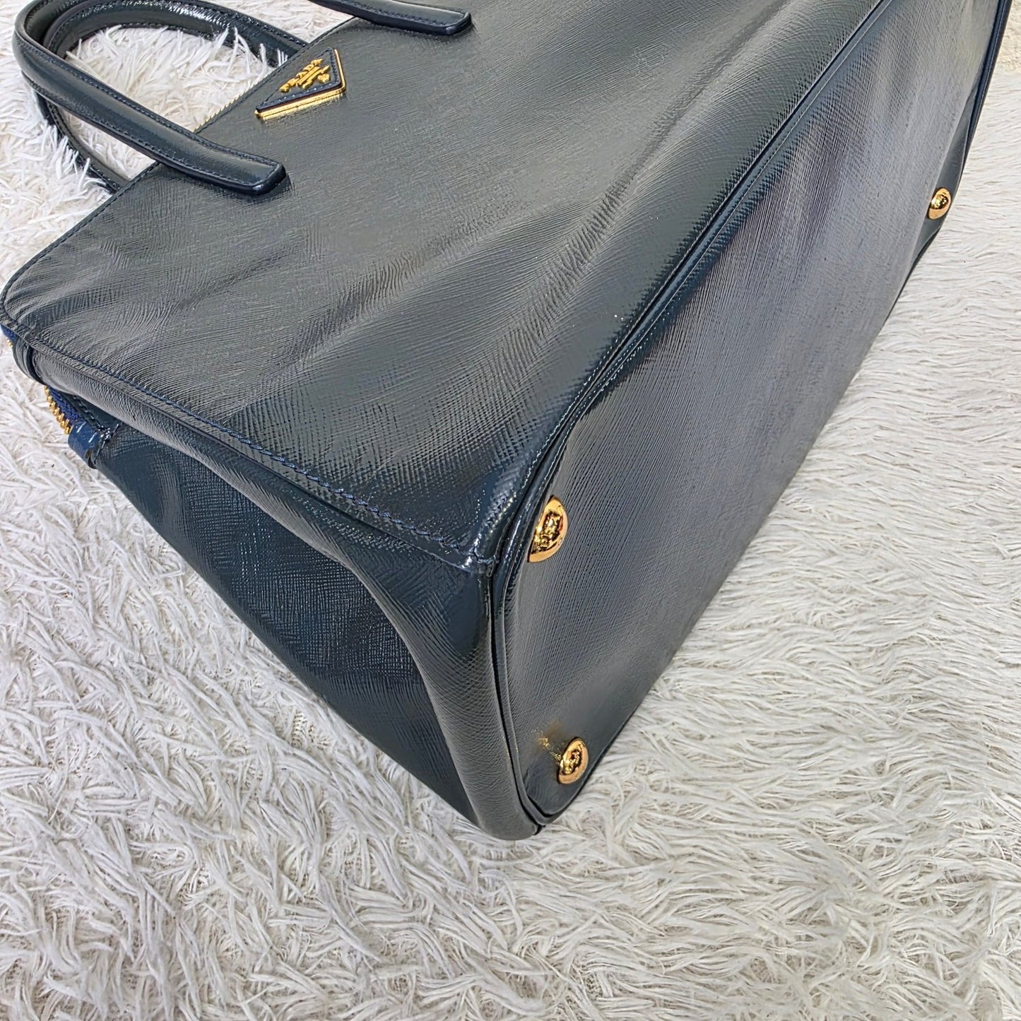 Prada Saffiano Leather Top Handle Bag (Pre-Owned)