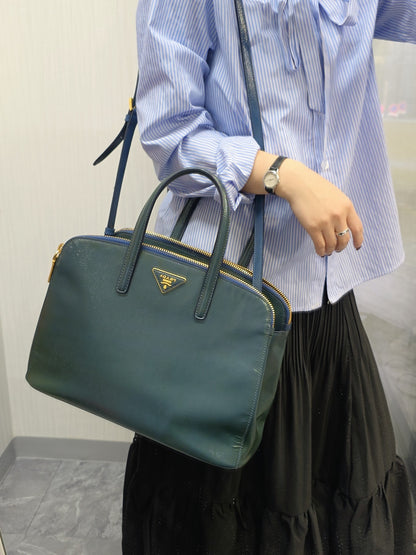 Prada Saffiano Leather Top Handle Bag (Pre-Owned)