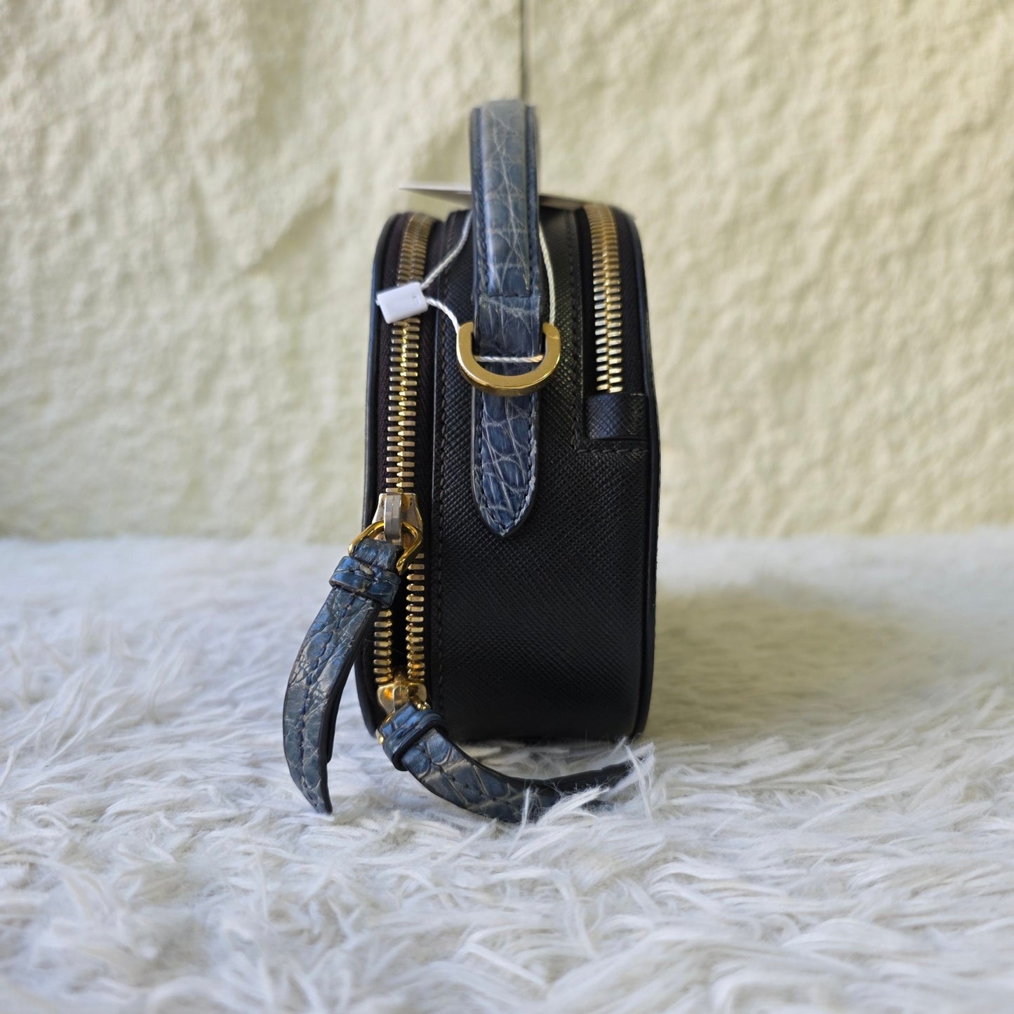 Prada Saffiano Leather Top Handle Vanity Bag (Pre-Owned)