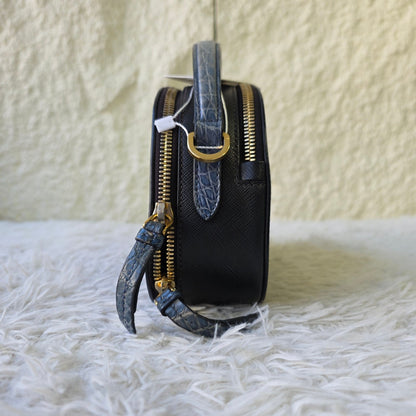 Prada Saffiano Leather Top Handle Vanity Bag (Pre-Owned)