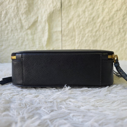 Prada Saffiano Leather Top Handle Vanity Bag (Pre-Owned)