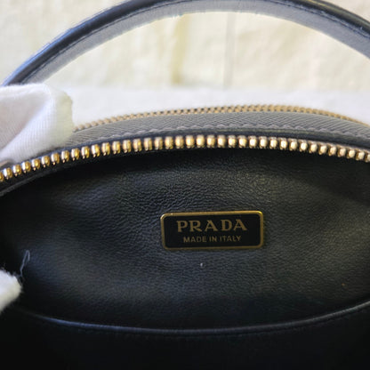 Prada Saffiano Leather Top Handle Vanity Bag (Pre-Owned)