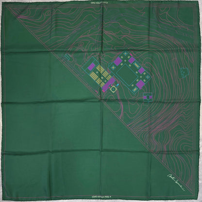 Louis Vuitton Graphic Map Silk Scarf (Pre-Owned)
