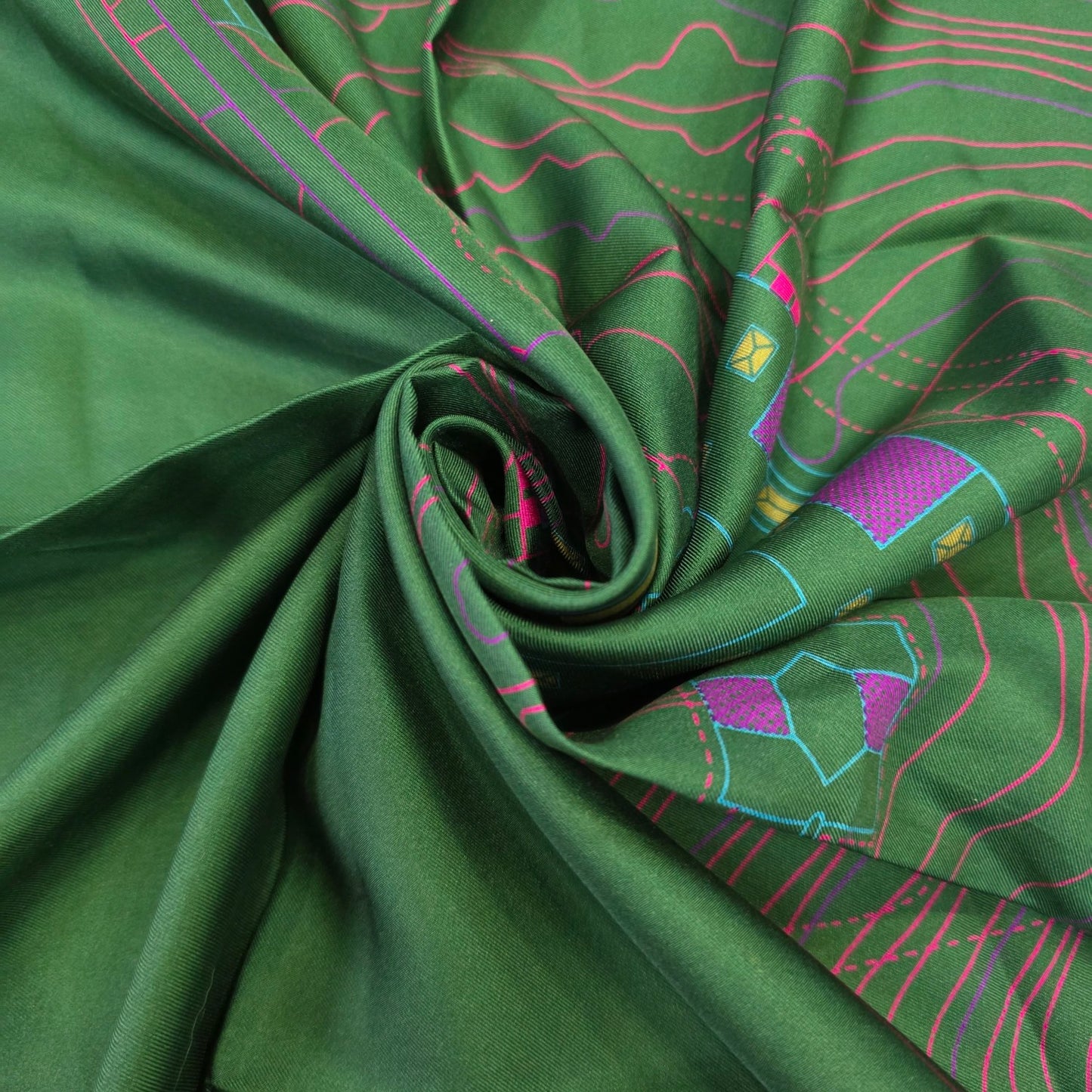 Louis Vuitton Graphic Map Silk Scarf (Pre-Owned)