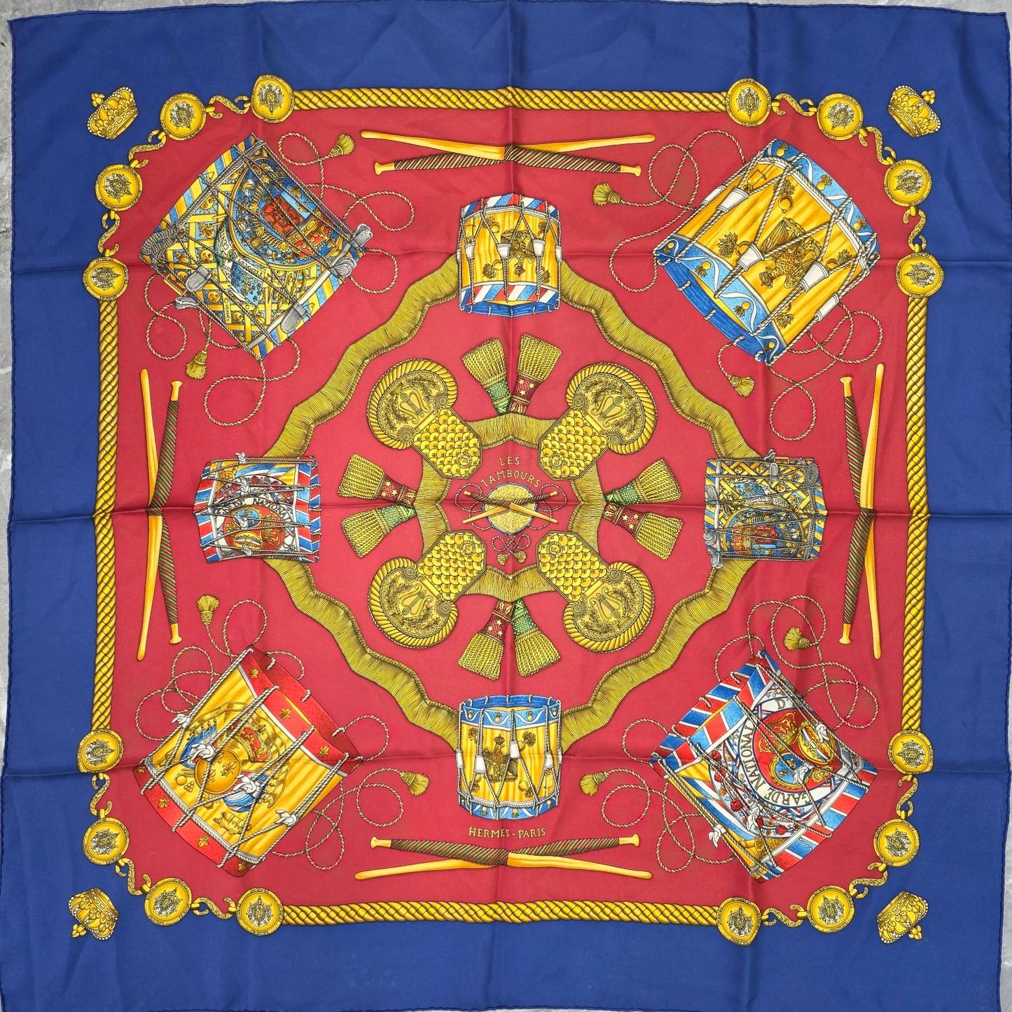 Hermès Les Tambours Silk Scarf (Pre-Owned)