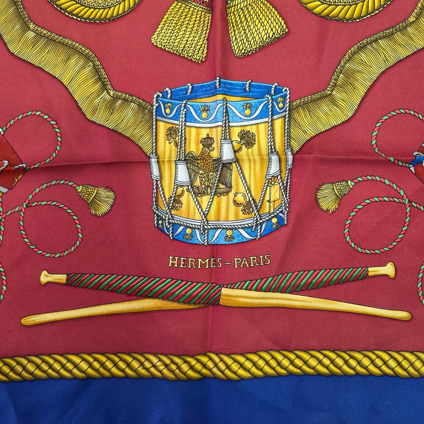 Hermès Les Tambours Silk Scarf (Pre-Owned)