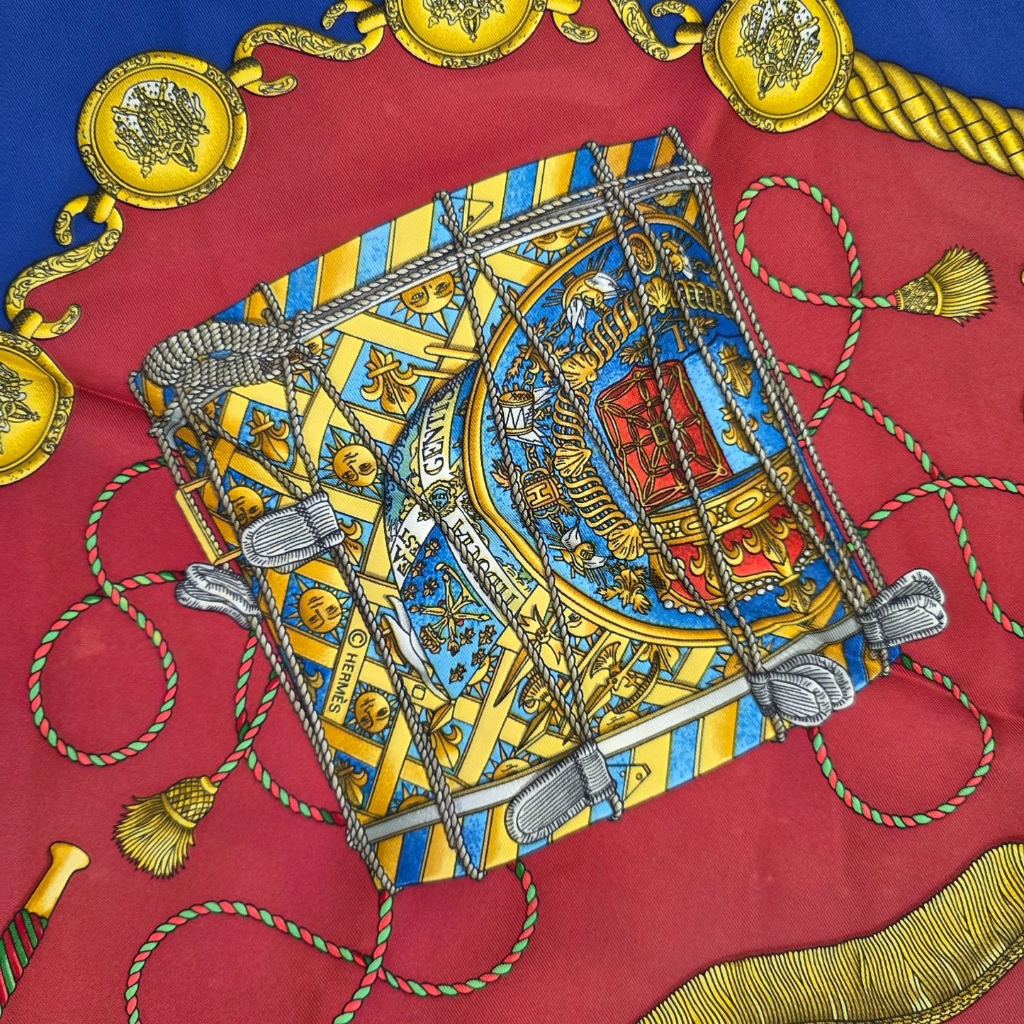 Hermès Les Tambours Silk Scarf (Pre-Owned)