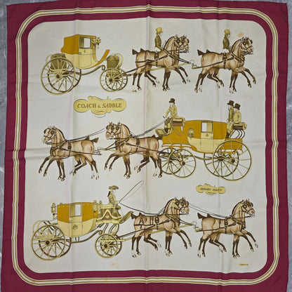 Hermès Coach & Saddle Silk Scarf (Pre-Owned)