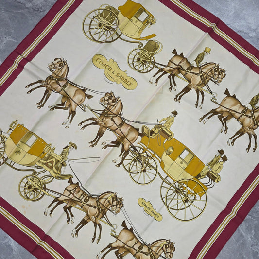 Hermès Coach & Saddle Silk Scarf (Pre-Owned)