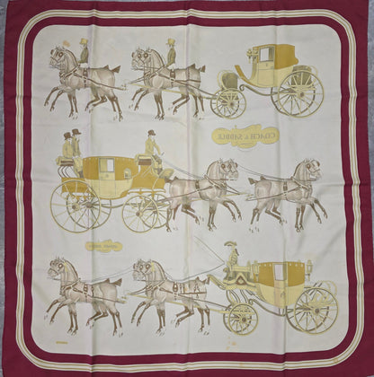 Hermès Coach & Saddle Silk Scarf (Pre-Owned)