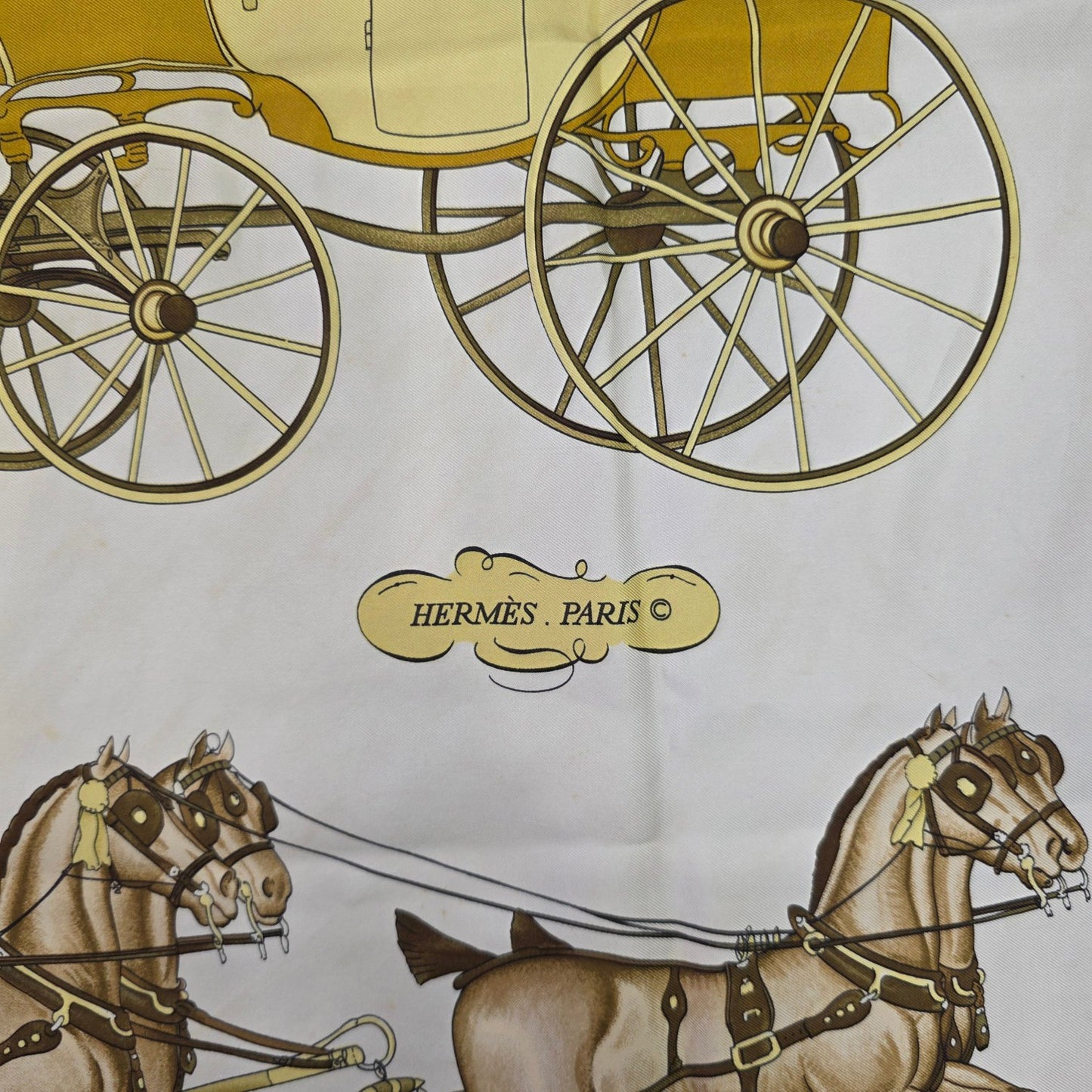 Hermès Coach & Saddle Silk Scarf (Pre-Owned)