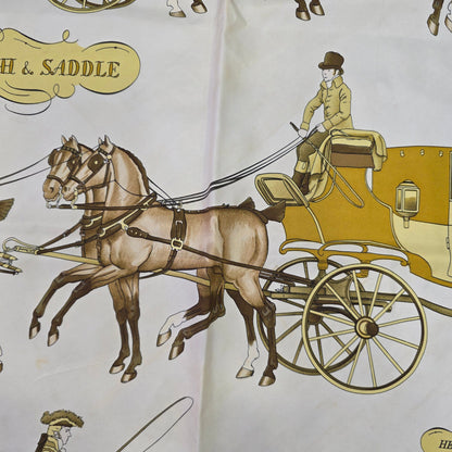 Hermès Coach & Saddle Silk Scarf (Pre-Owned)