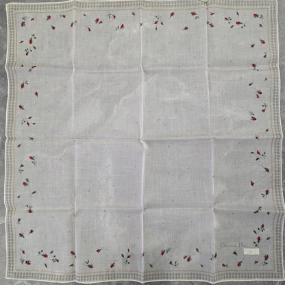 Christian Dior Floral Handkerchief Scarf (Pre-Owned)