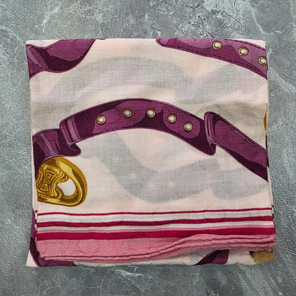 Celine Chain & Ribbon Print Scarf (Pre-Owned)