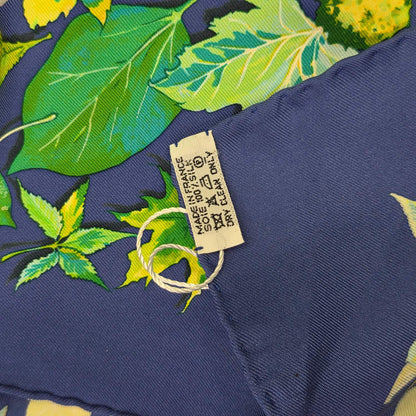Hermès Botanical Leaves Silk Scarf (Pre-Owned)