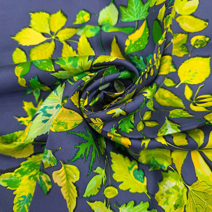 Hermès Botanical Leaves Silk Scarf (Pre-Owned)