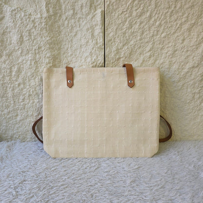 Hermès H Canvas Tote Bag (Pre-Owned)