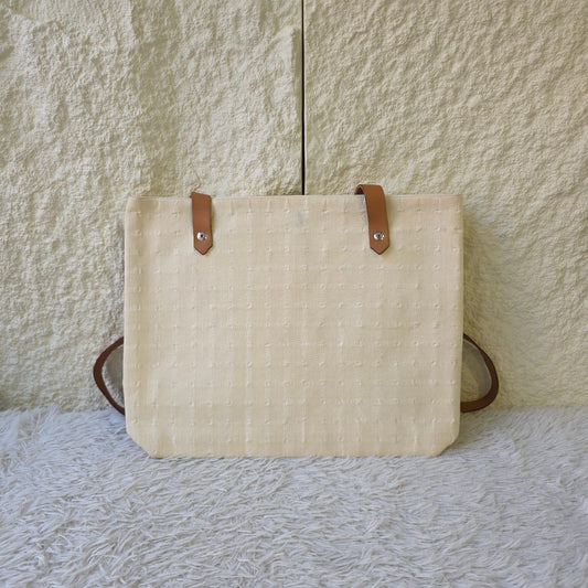 Hermès H Canvas Tote Bag (Pre-Owned)