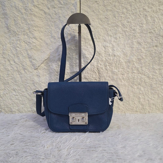 Miu Miu Madras Lock Leather Crossbody Bag (Pre-Owned)