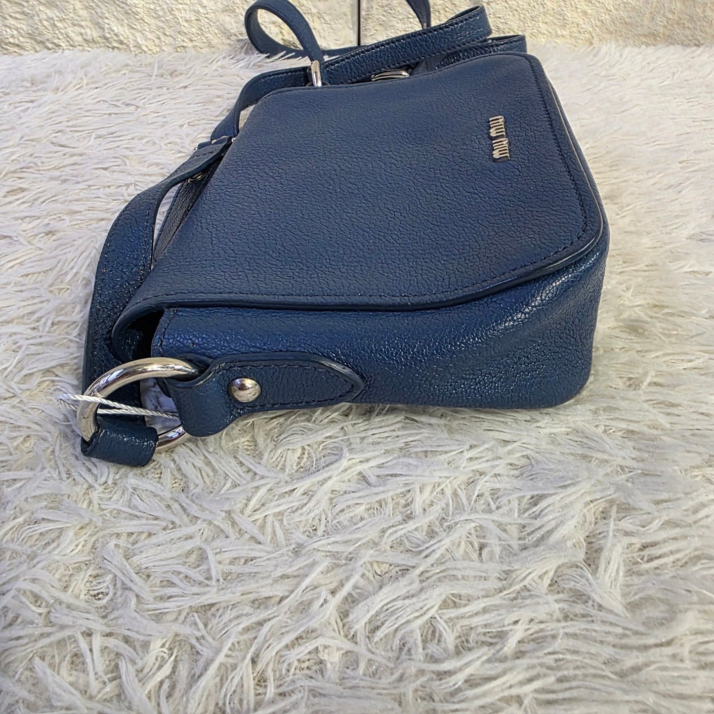 Miu Miu Madras Lock Leather Crossbody Bag (Pre-Owned)