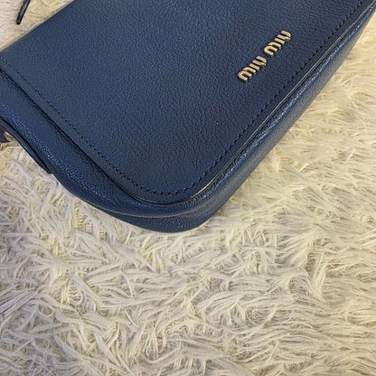 Miu Miu Madras Lock Leather Crossbody Bag (Pre-Owned)