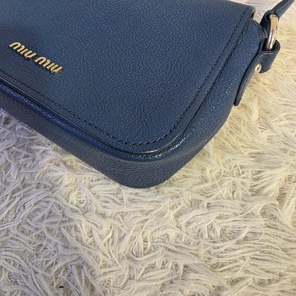Miu Miu Madras Lock Leather Crossbody Bag (Pre-Owned)