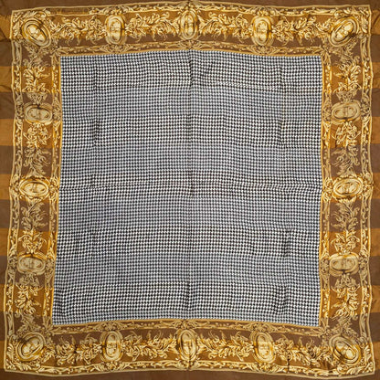 Christian Dior Houndstooth Baroque Border Scarf (Pre-Owned)