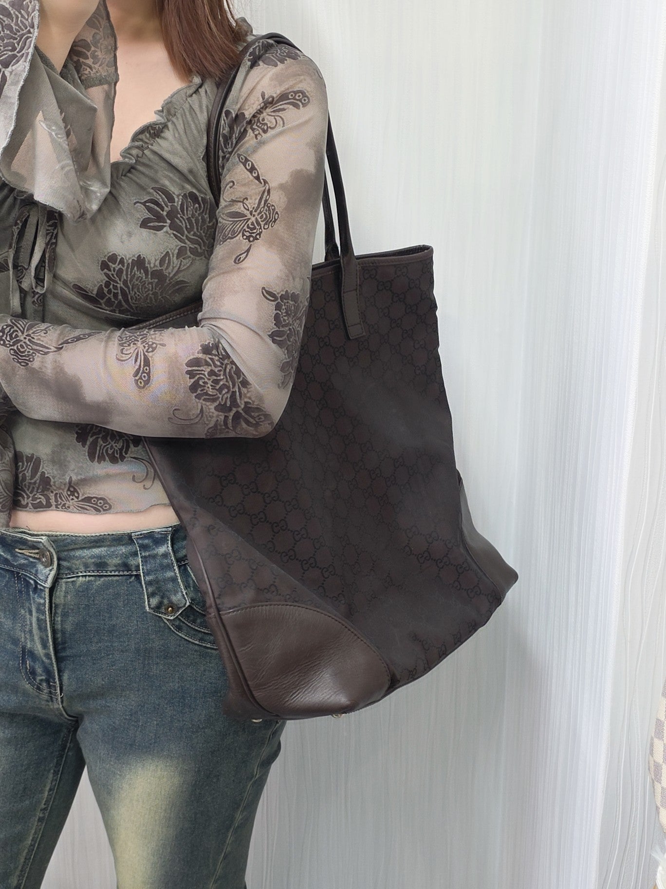 Gucci GG Canvas Tote Bag (Pre-Owned)