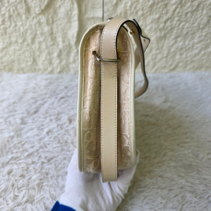 Christian Dior Trotter Jacquard Shoulder Bag (Pre-Owned)