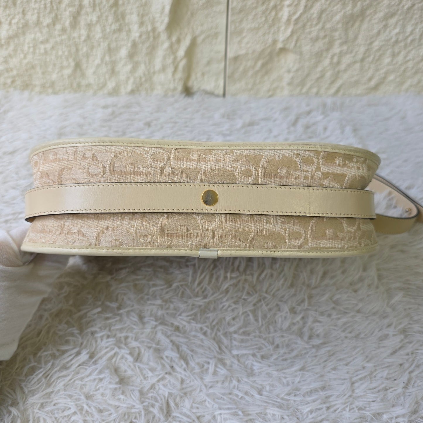 Christian Dior Trotter Jacquard Shoulder Bag (Pre-Owned)