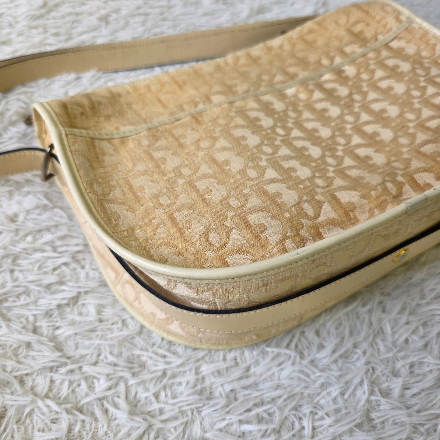 Christian Dior Trotter Jacquard Shoulder Bag (Pre-Owned)