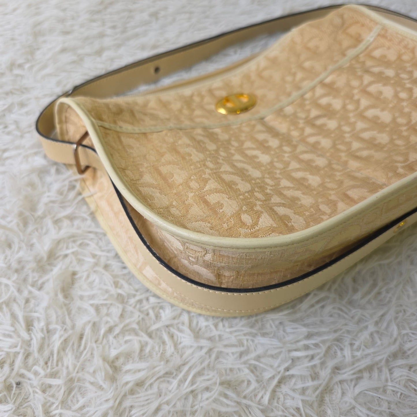 Christian Dior Trotter Jacquard Shoulder Bag (Pre-Owned)
