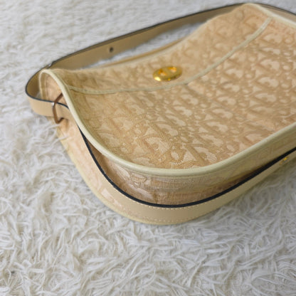 Christian Dior Trotter Jacquard Shoulder Bag (Pre-Owned)