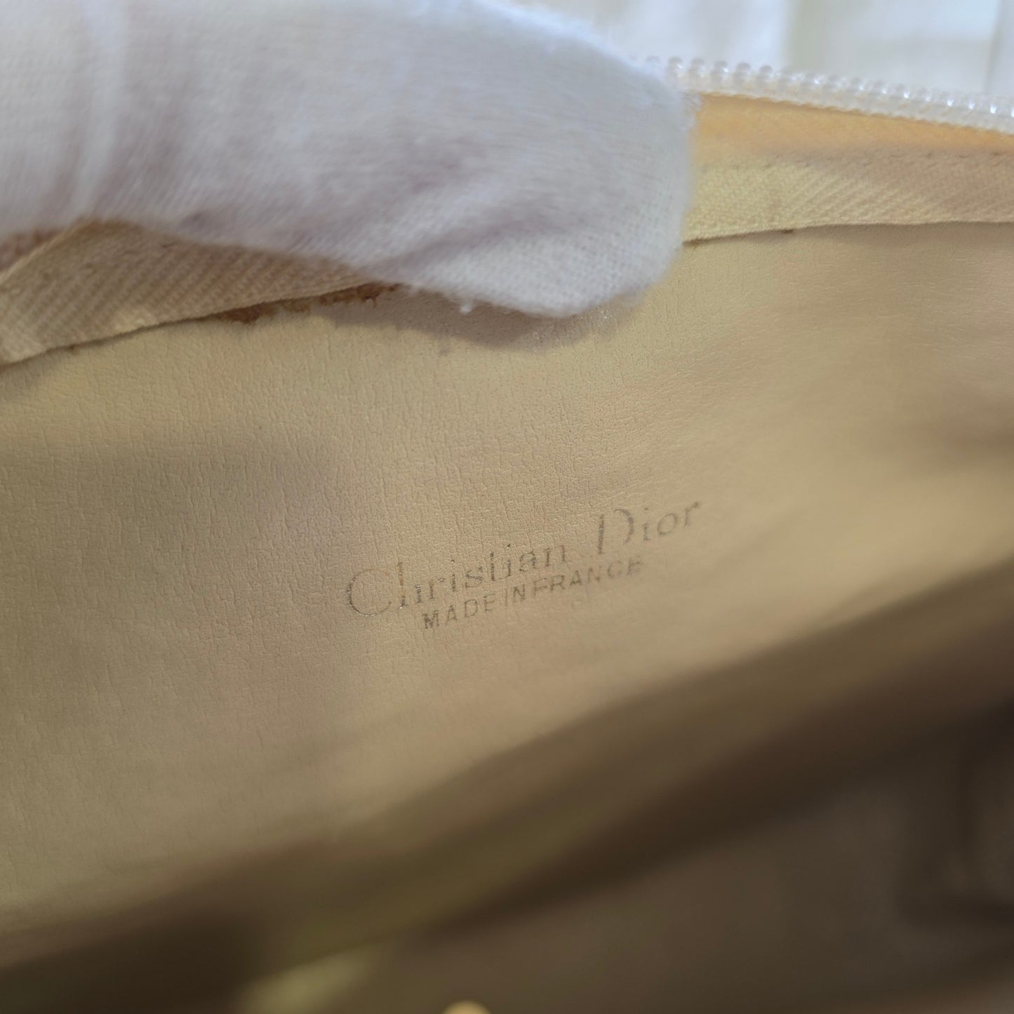 Christian Dior Trotter Jacquard Shoulder Bag (Pre-Owned)
